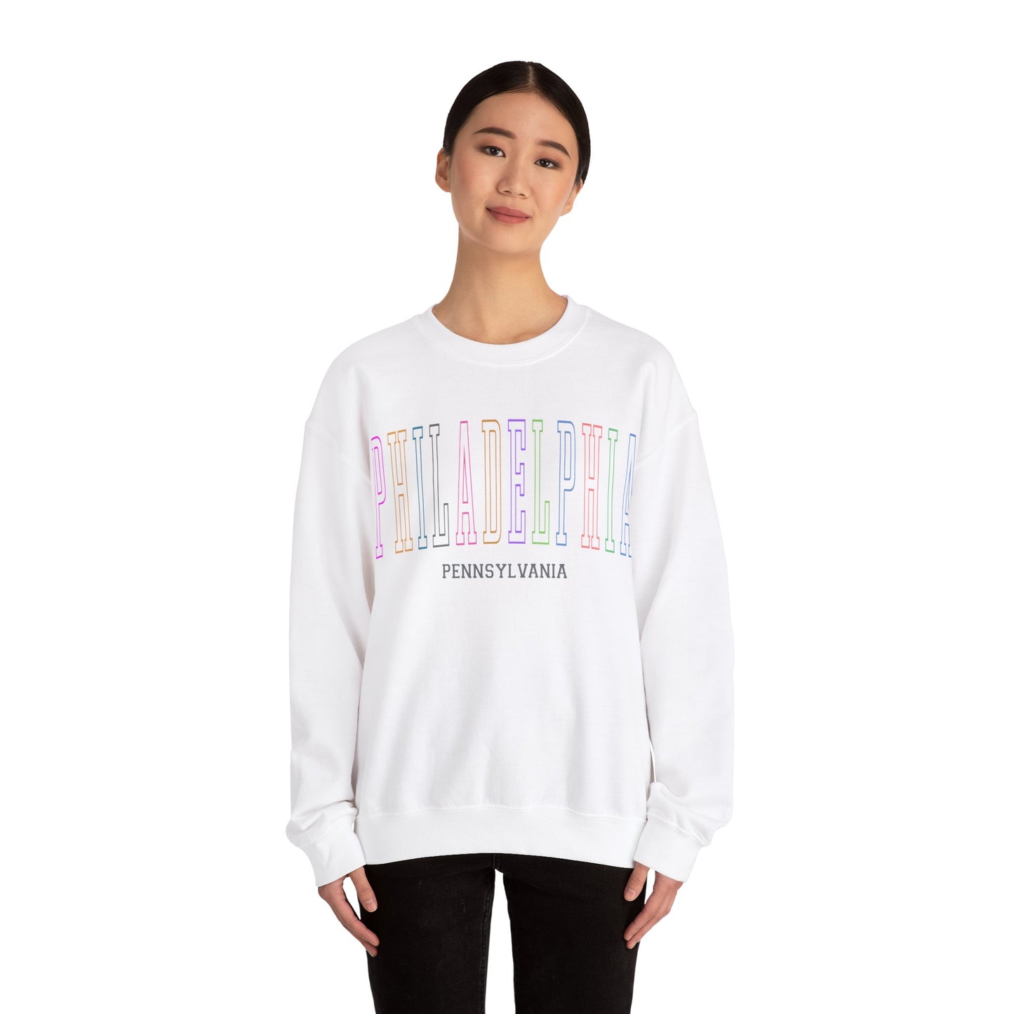 Colorful Philadelphia Crewneck