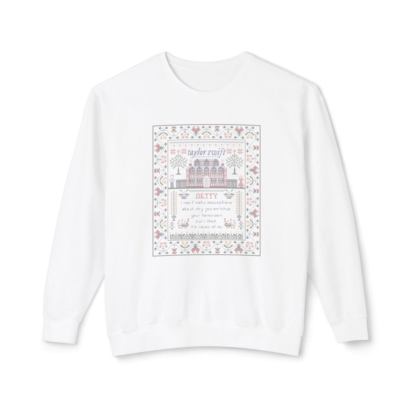 Cross Stitch Crewneck Comfort Colors