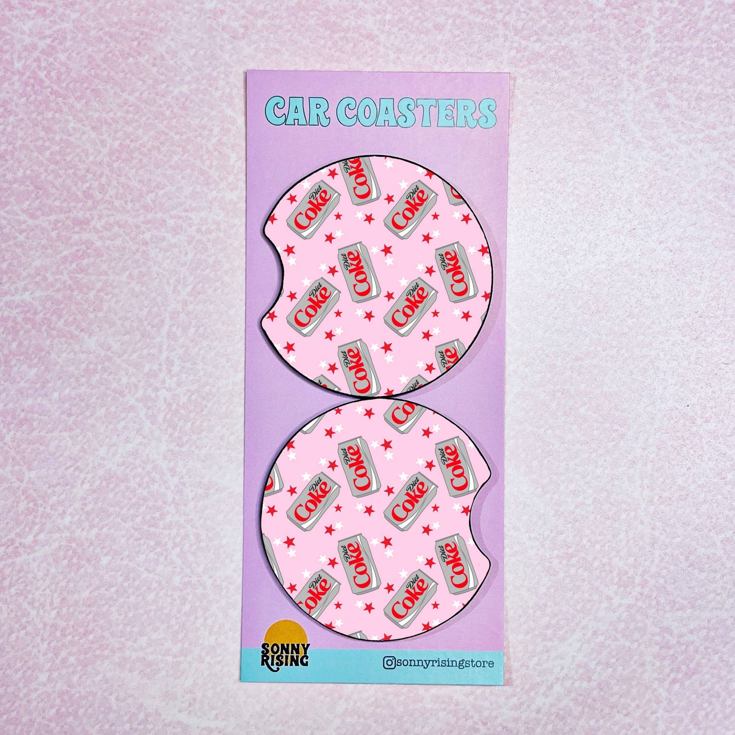 Diet Coke Car Coasters