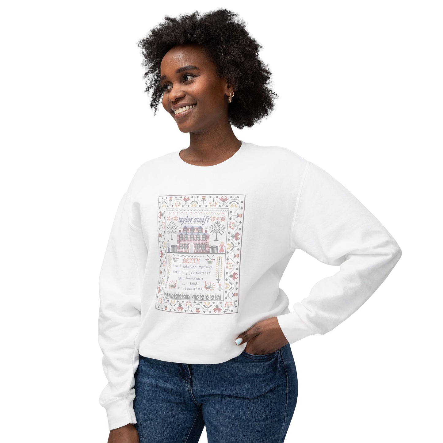 Cross Stitch Crewneck Comfort Colors