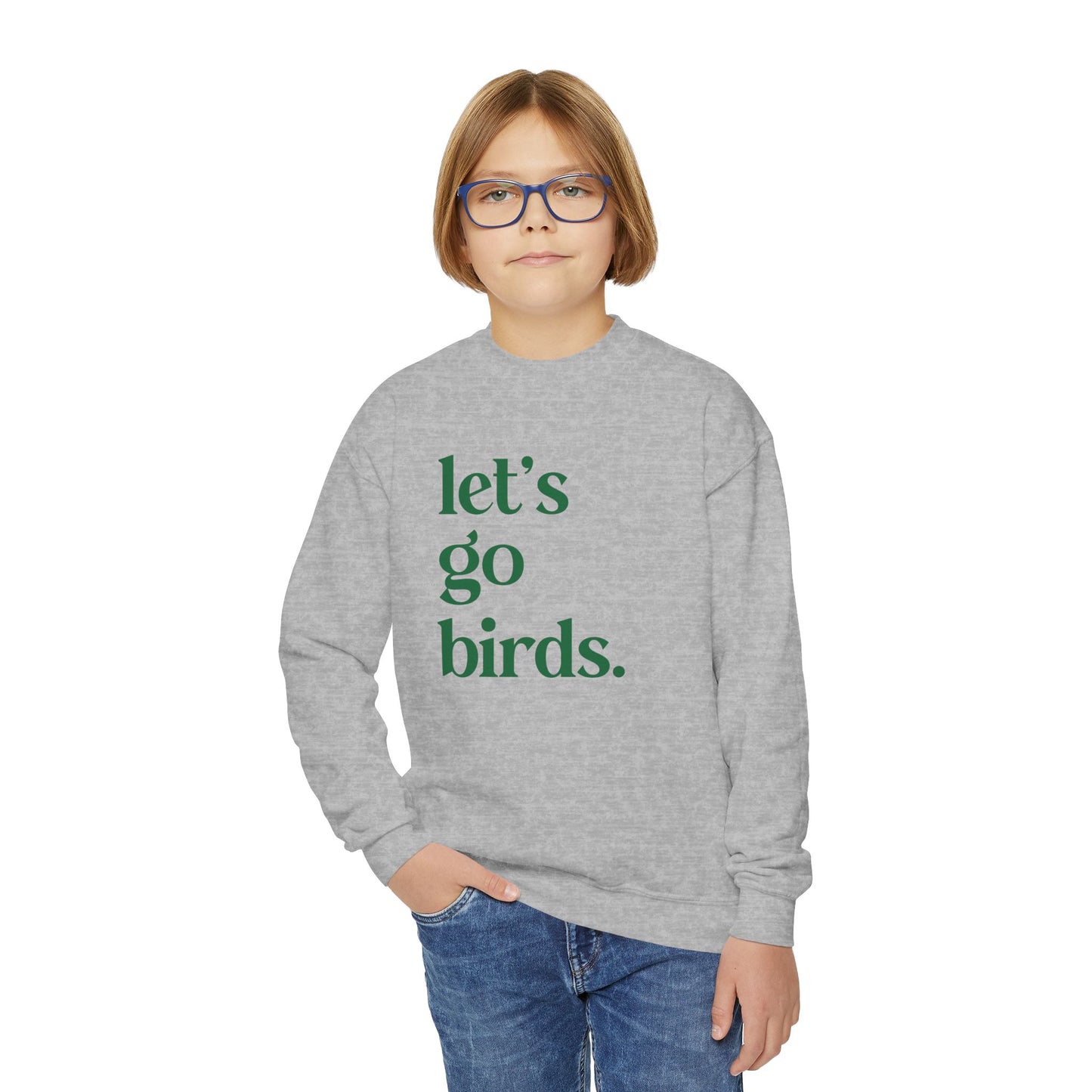 Youth Let's Go Birds Crewneck - Multiple Colors!