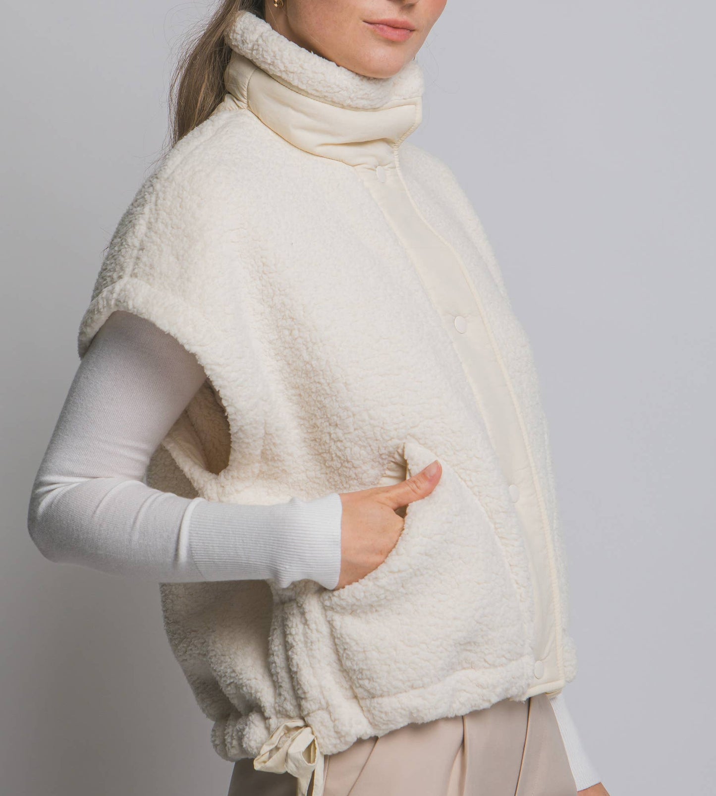 Teddy Sherpa Oversized Vest - Multiple Colors!