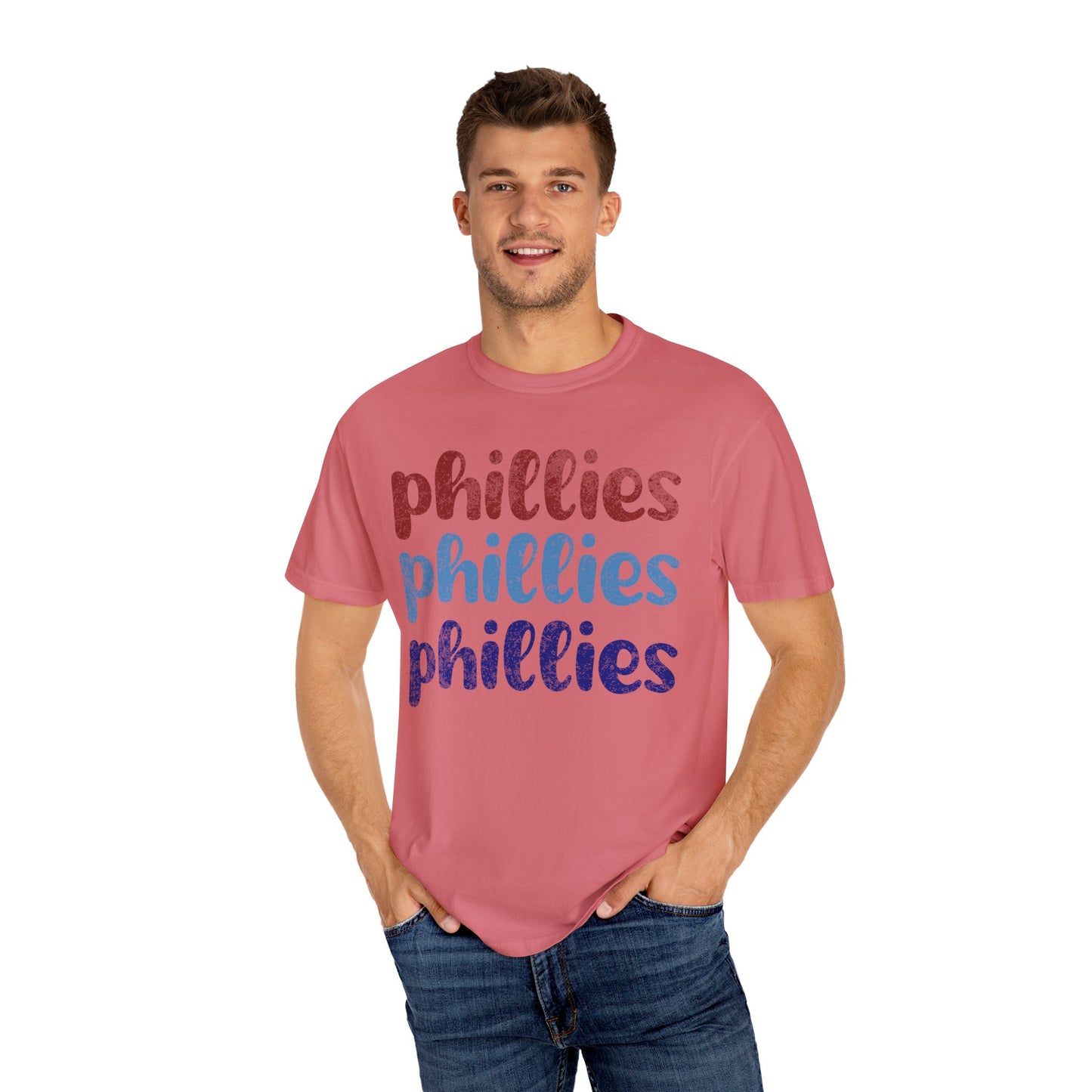 Distressed Phillies Comfort Colors Tee