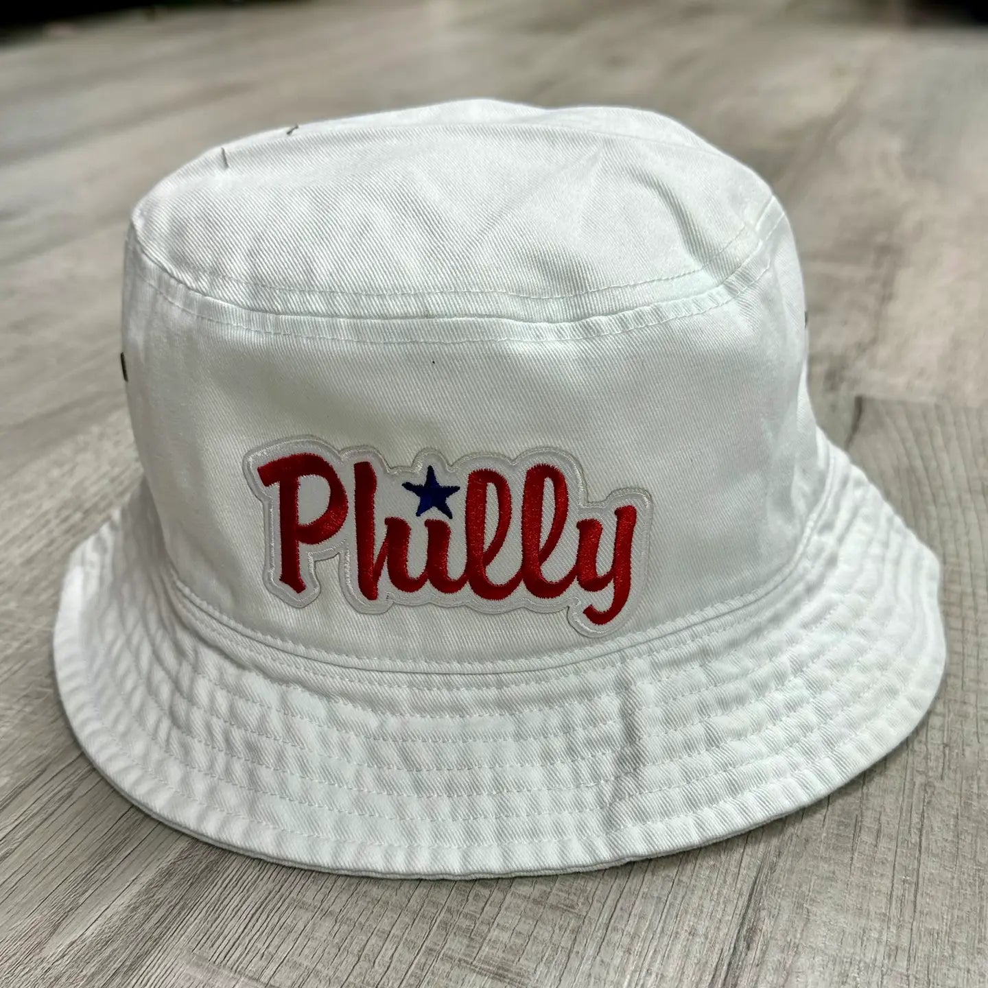 Philly Patch Bucket Hat - Red