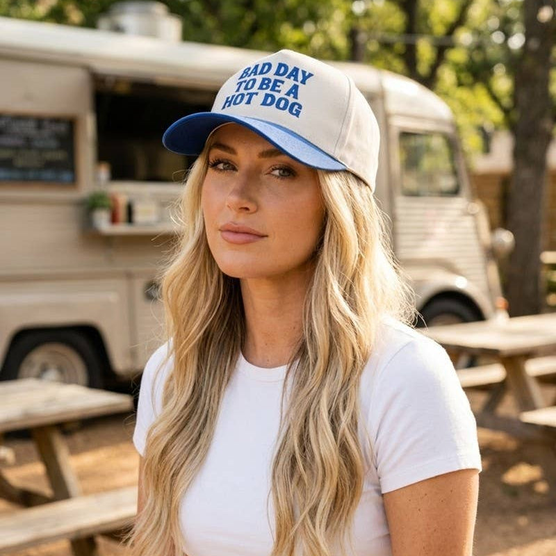 Bad Day To Be A Hot Dog Hat - All Blue