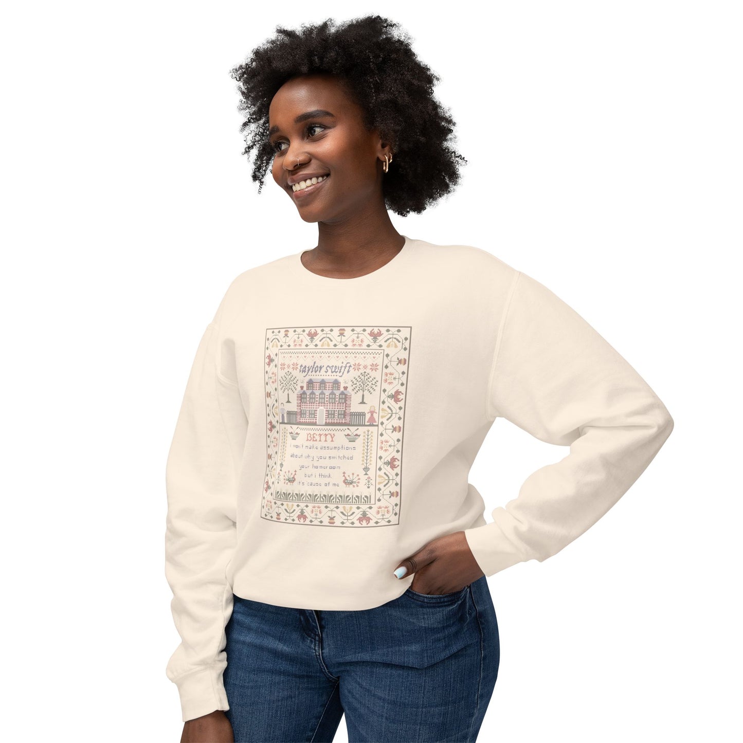 Cross Stitch Crewneck Comfort Colors
