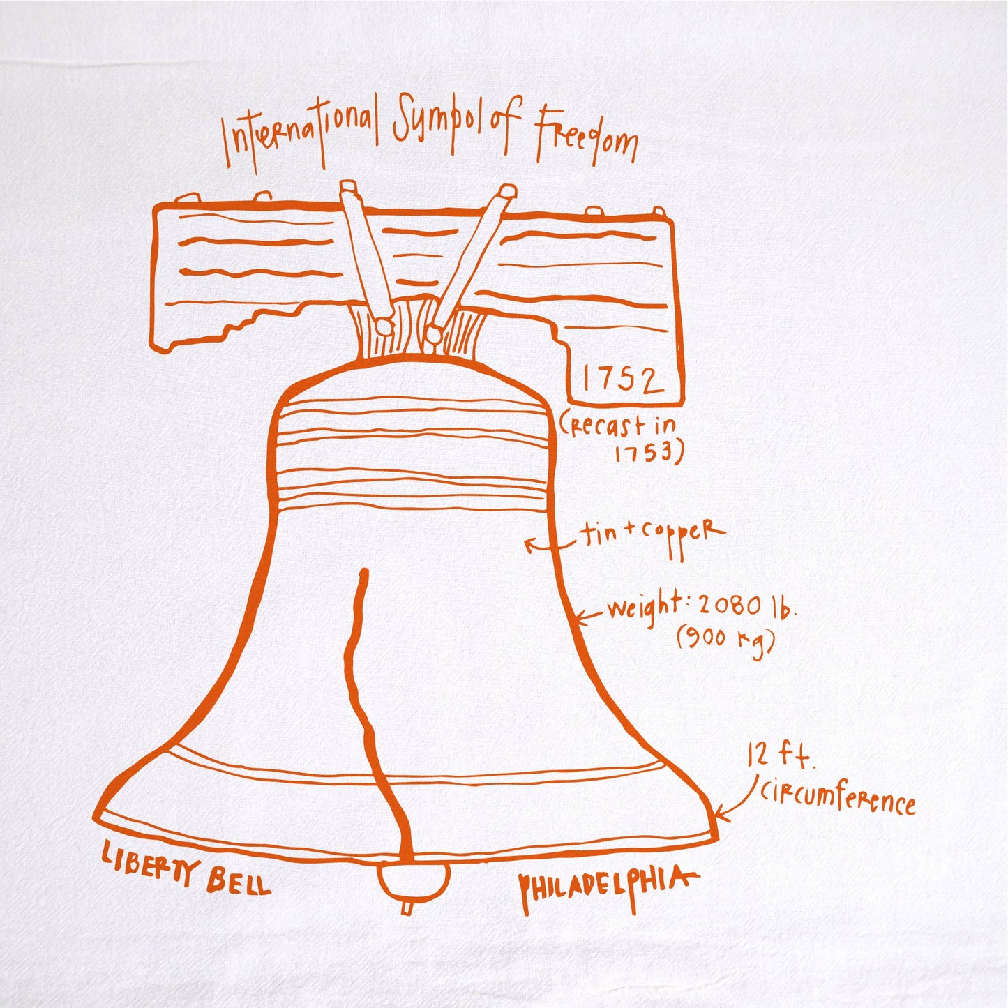 Liberty Bell Tea Towel