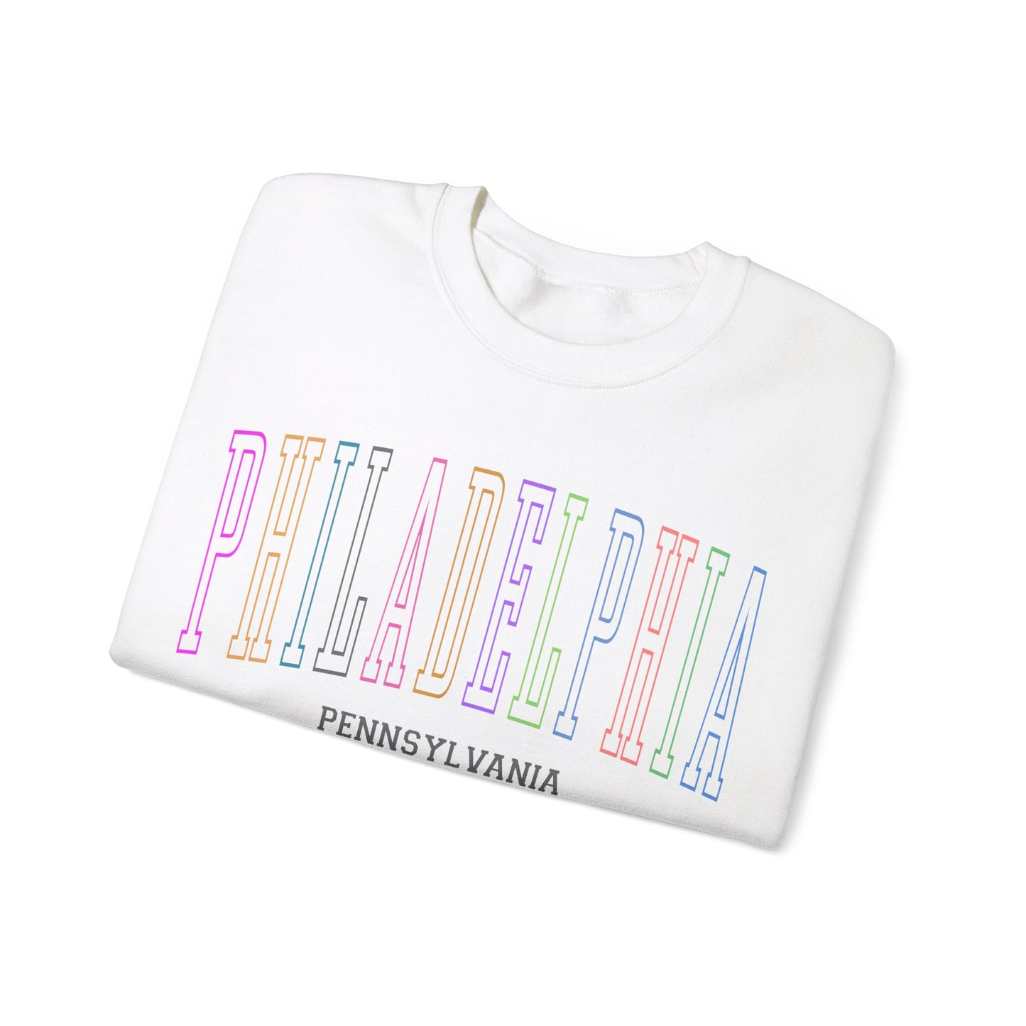 Colorful Philadelphia Crewneck