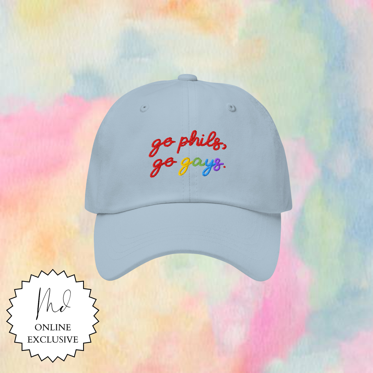 Go Phils, Go Gays Embroidered Hat