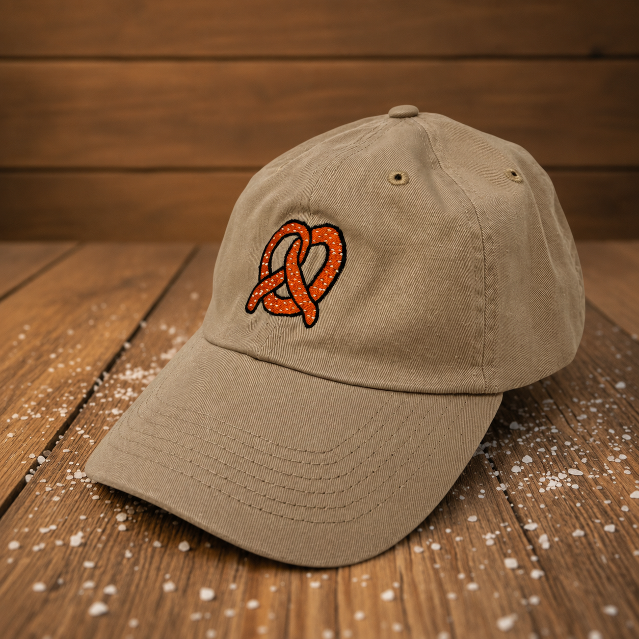 Pretzel Embroidered Hat