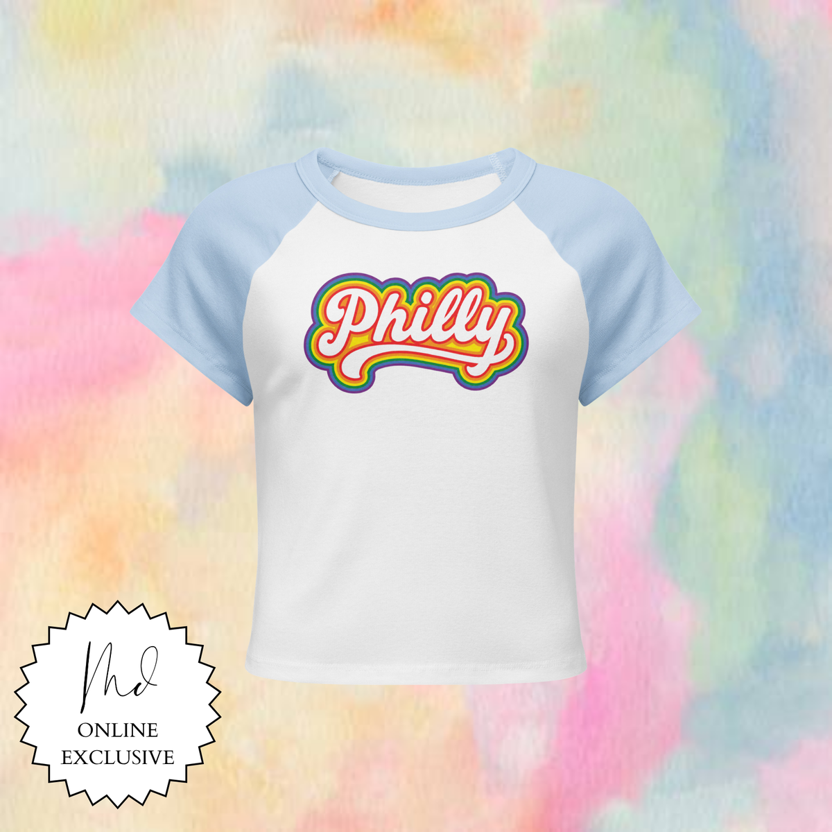 Retro Inspired Philly Pride Women's Baby Tee