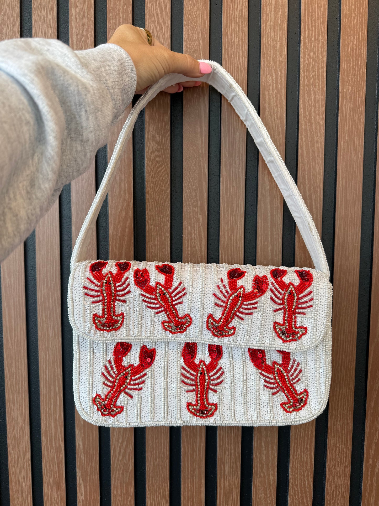 Lobster Beaded Purse