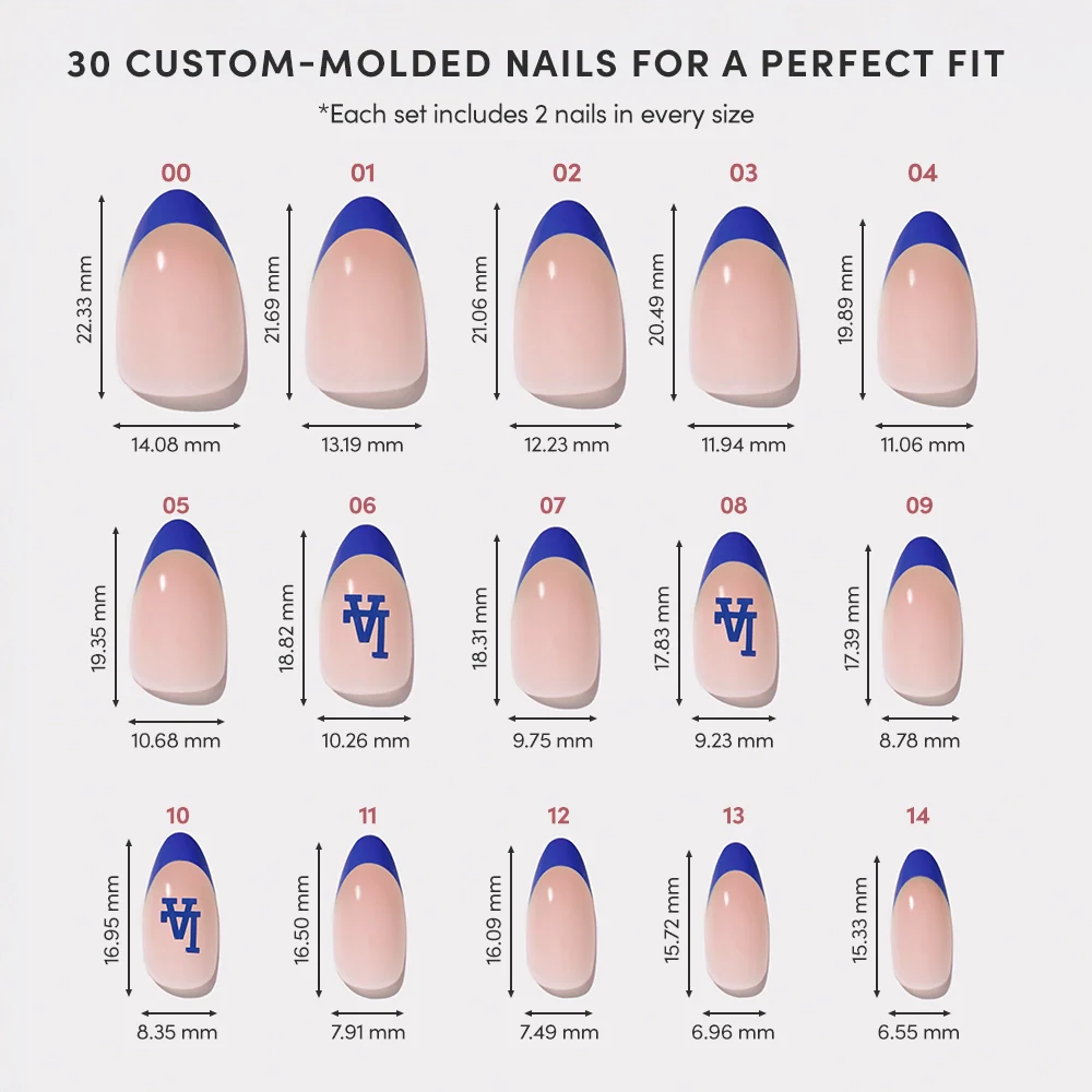 Phillies Press On Nails