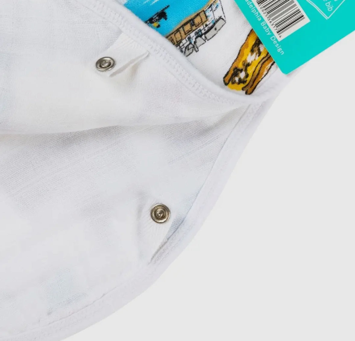 Philadelphia Burp Cloth + Bib: 2 in 1