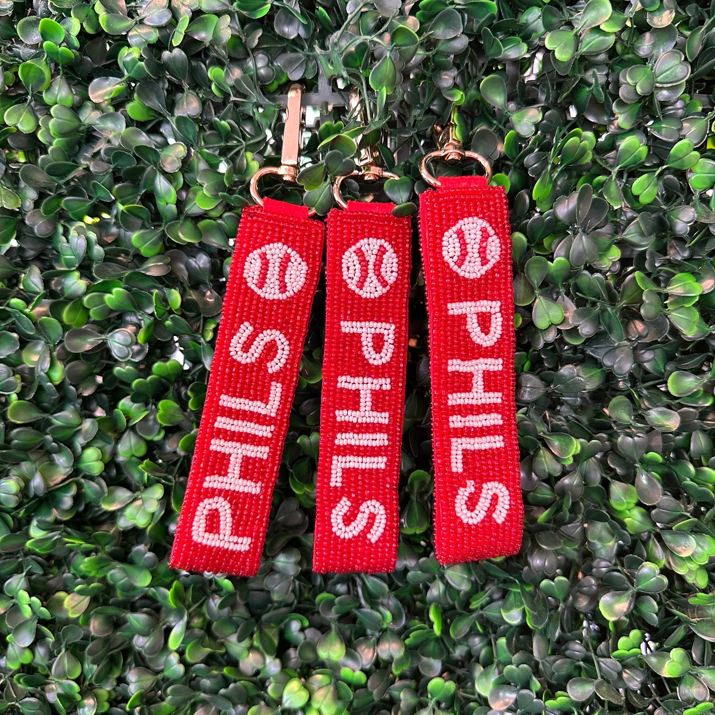 Phils Beaded Keychain