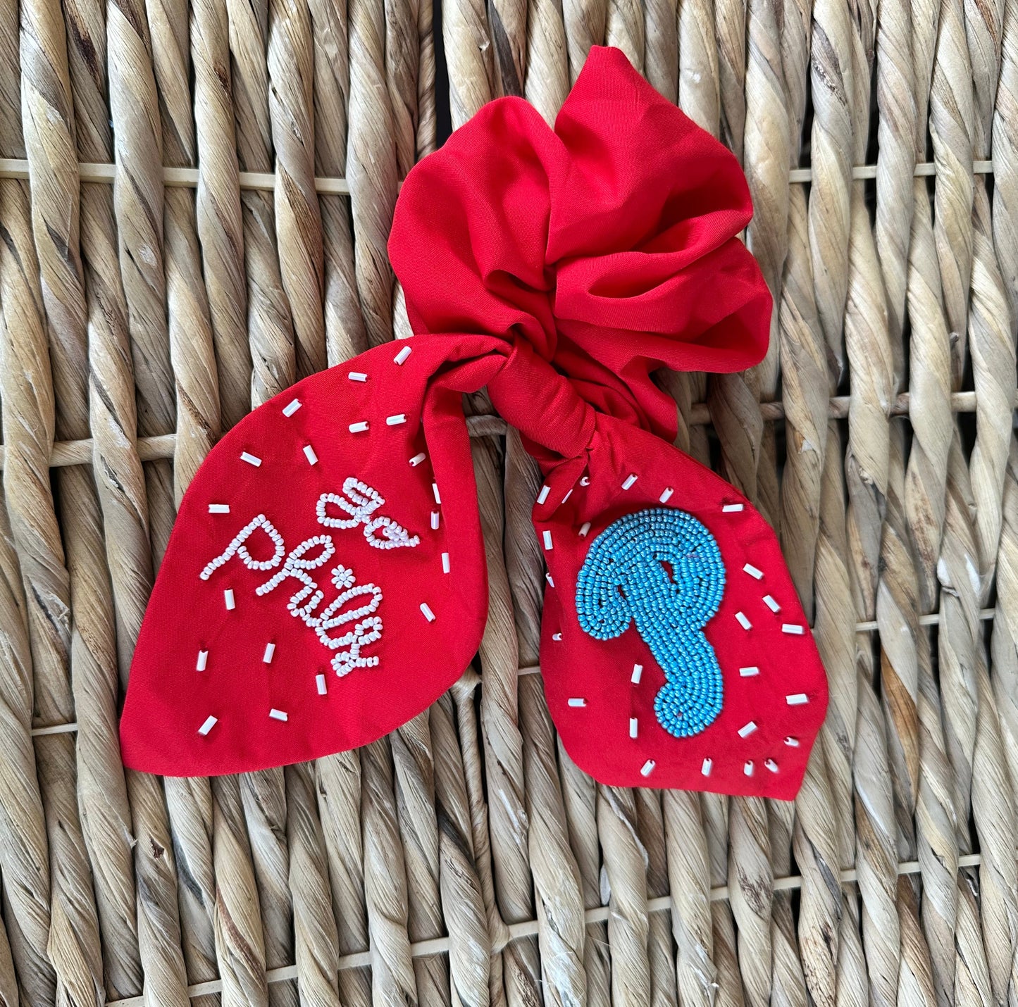 Phils Beaded Scrunchie