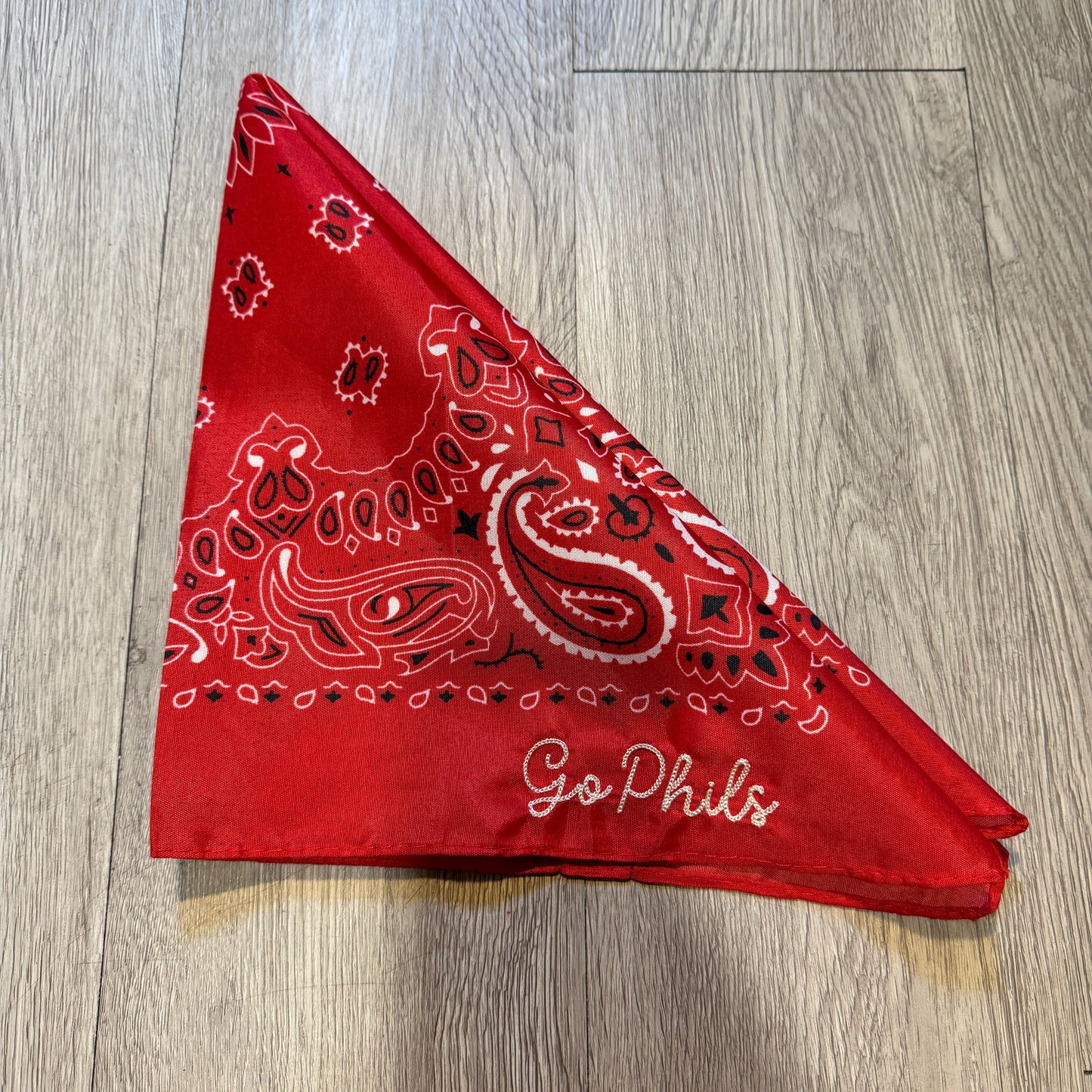 Go Phils Chain Stitch Bandana