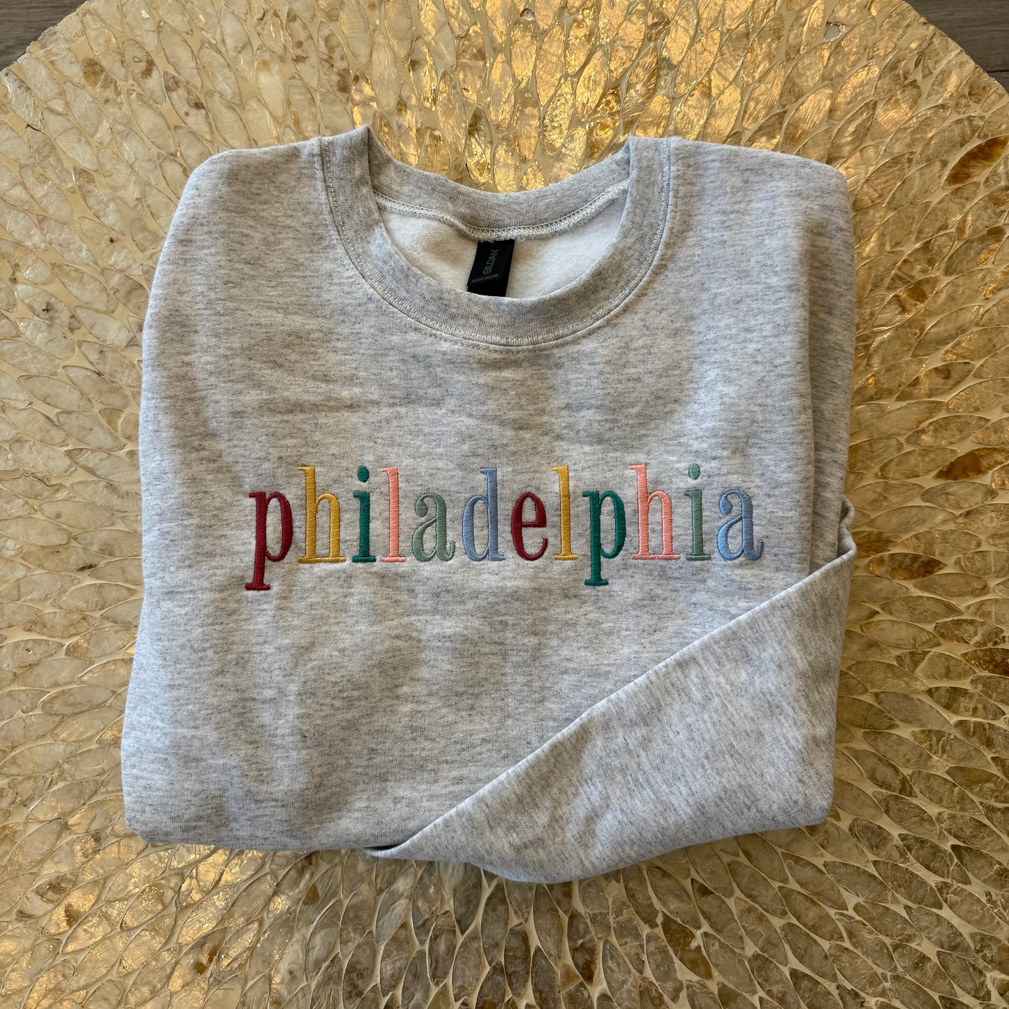 Philadelphia Embroidered Crewneck