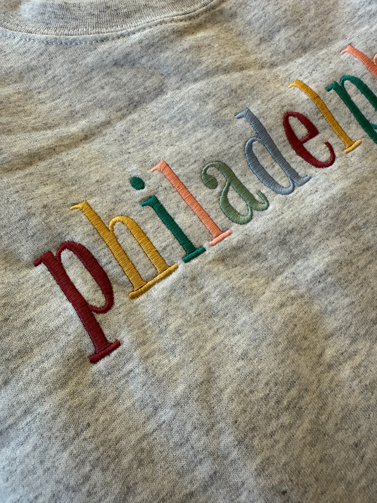 Philadelphia Embroidered Crewneck