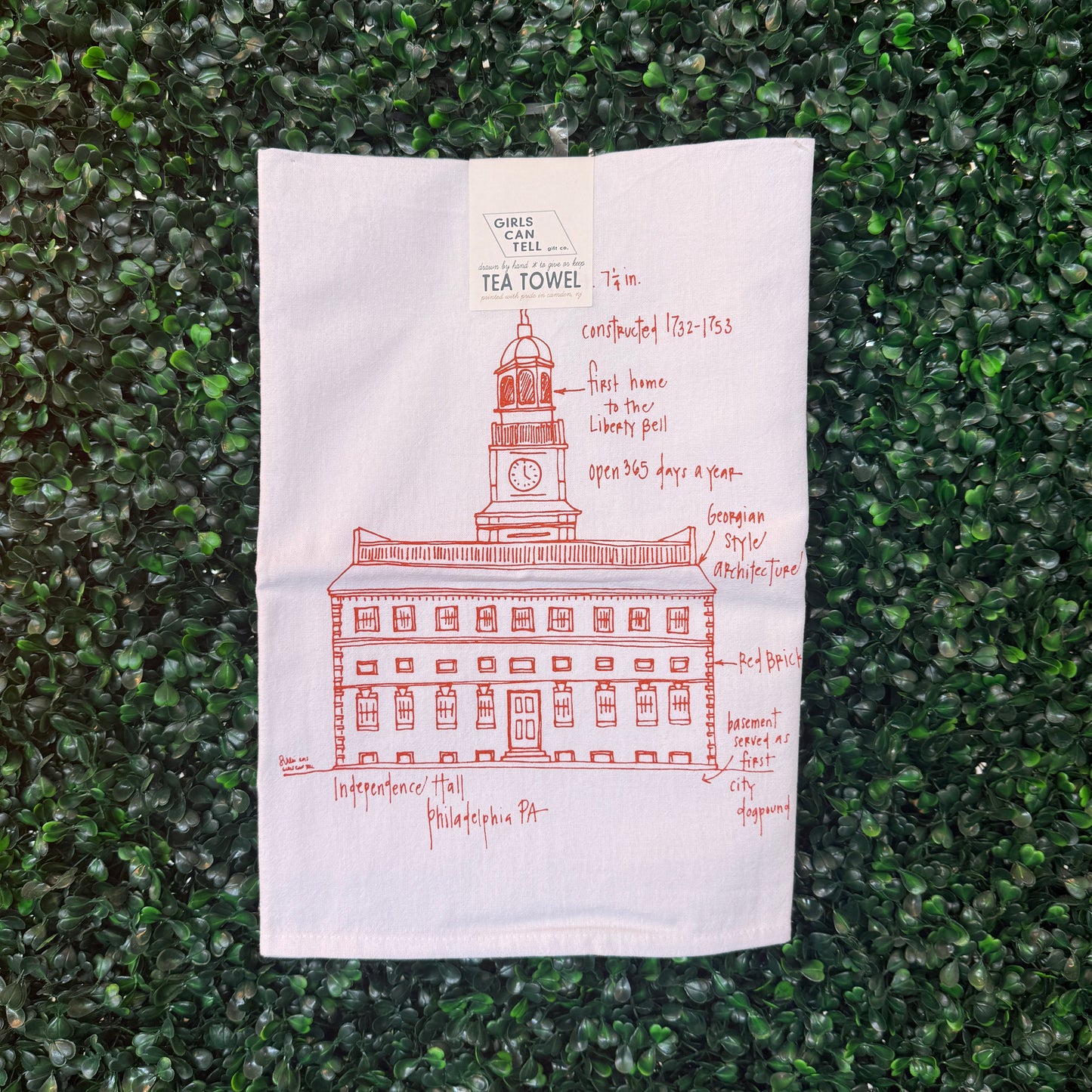 Independence Hall Tea Towel