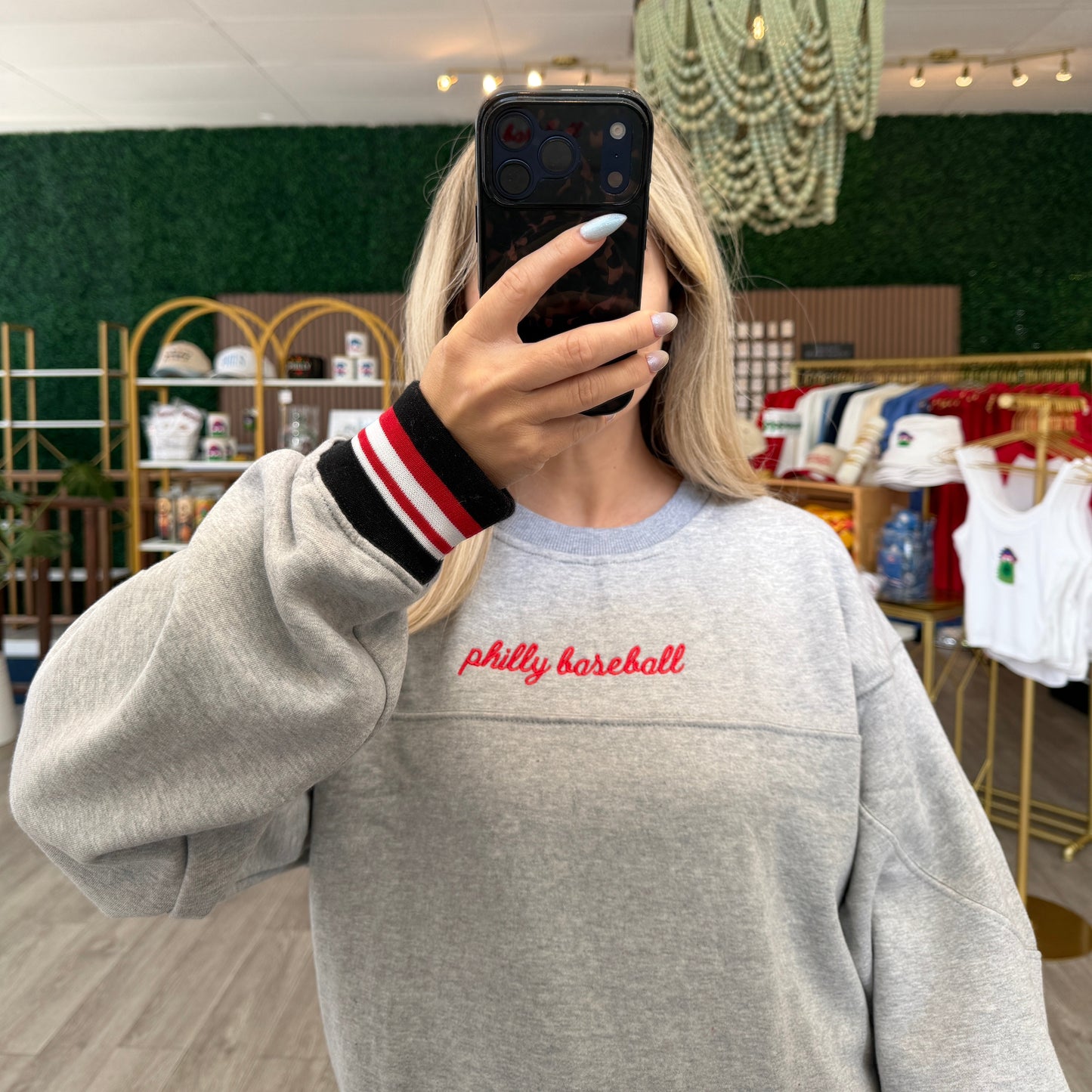 Philly Baseball Drop Shoulder Crewneck