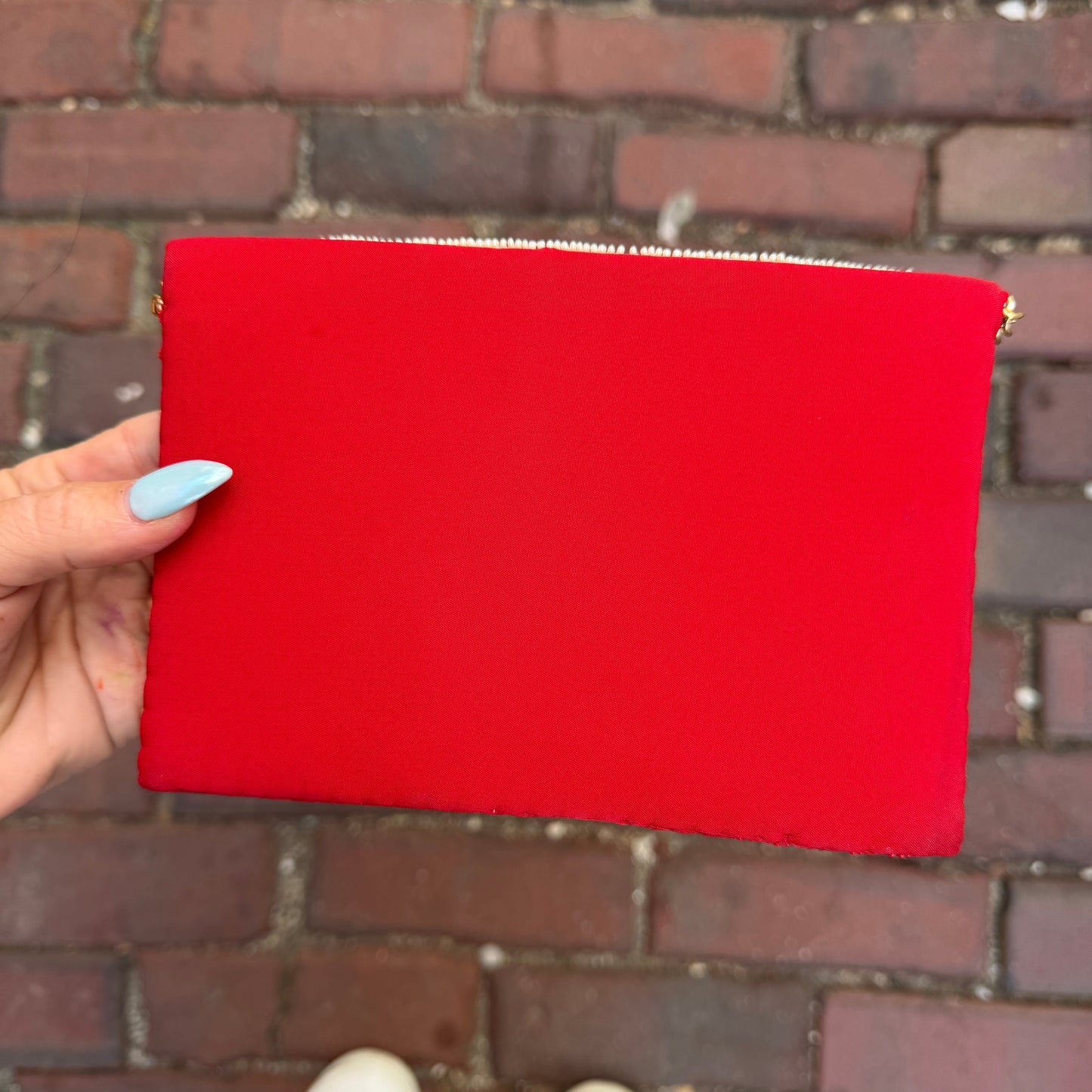 Baseball Beaded Clutch