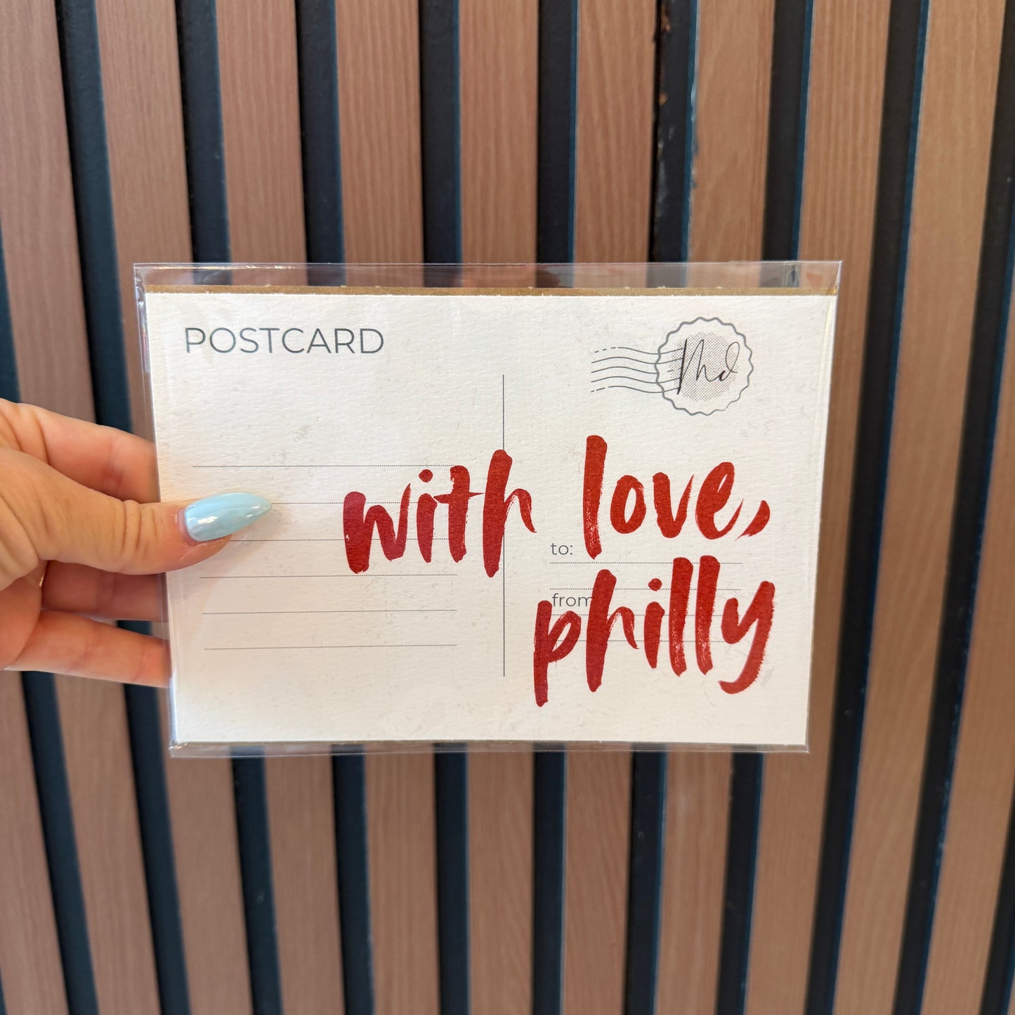 With Love, Philly Postcard Art Print