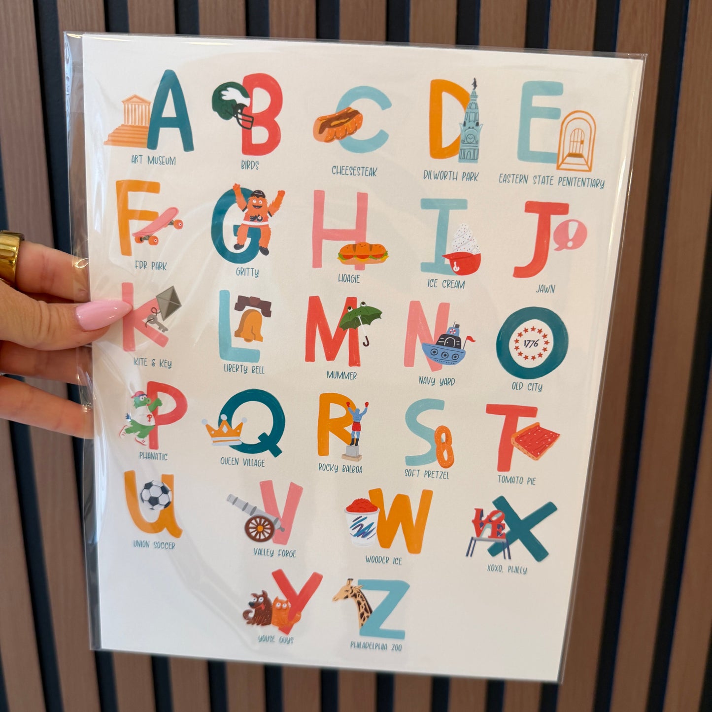 Philadelphia Alphabet Art Print