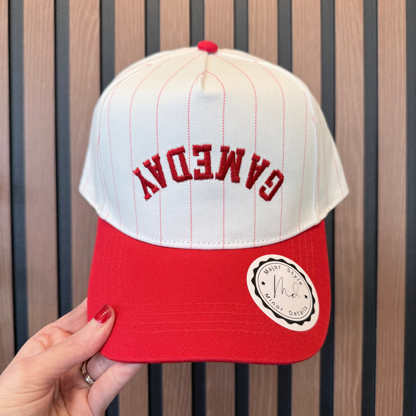 GameDay Upside Down Pin Stripe Hat