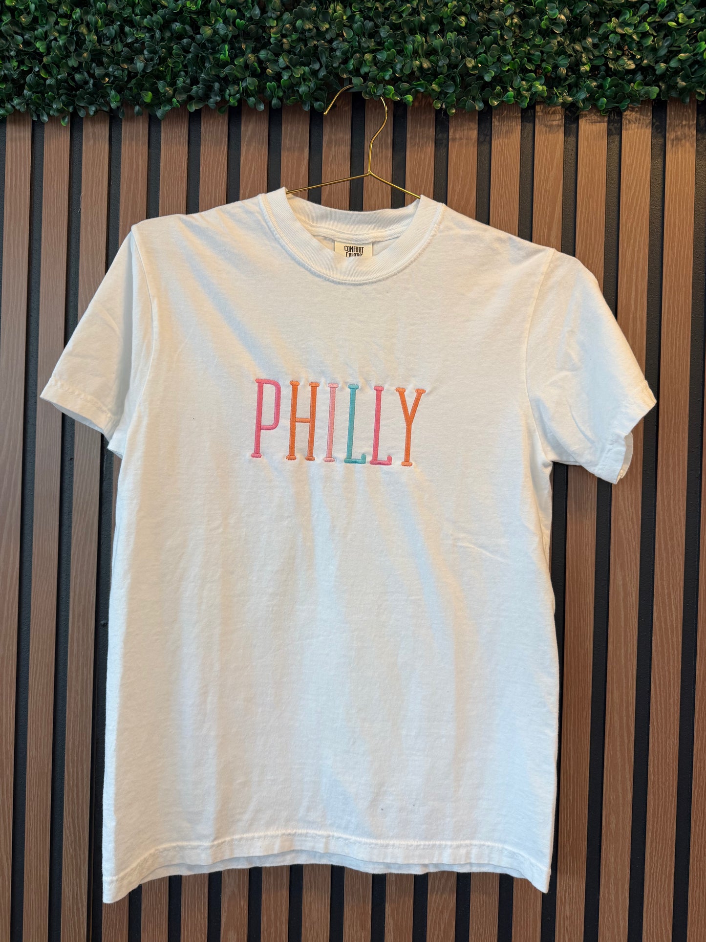 Philly Colorful Embroidered Tee