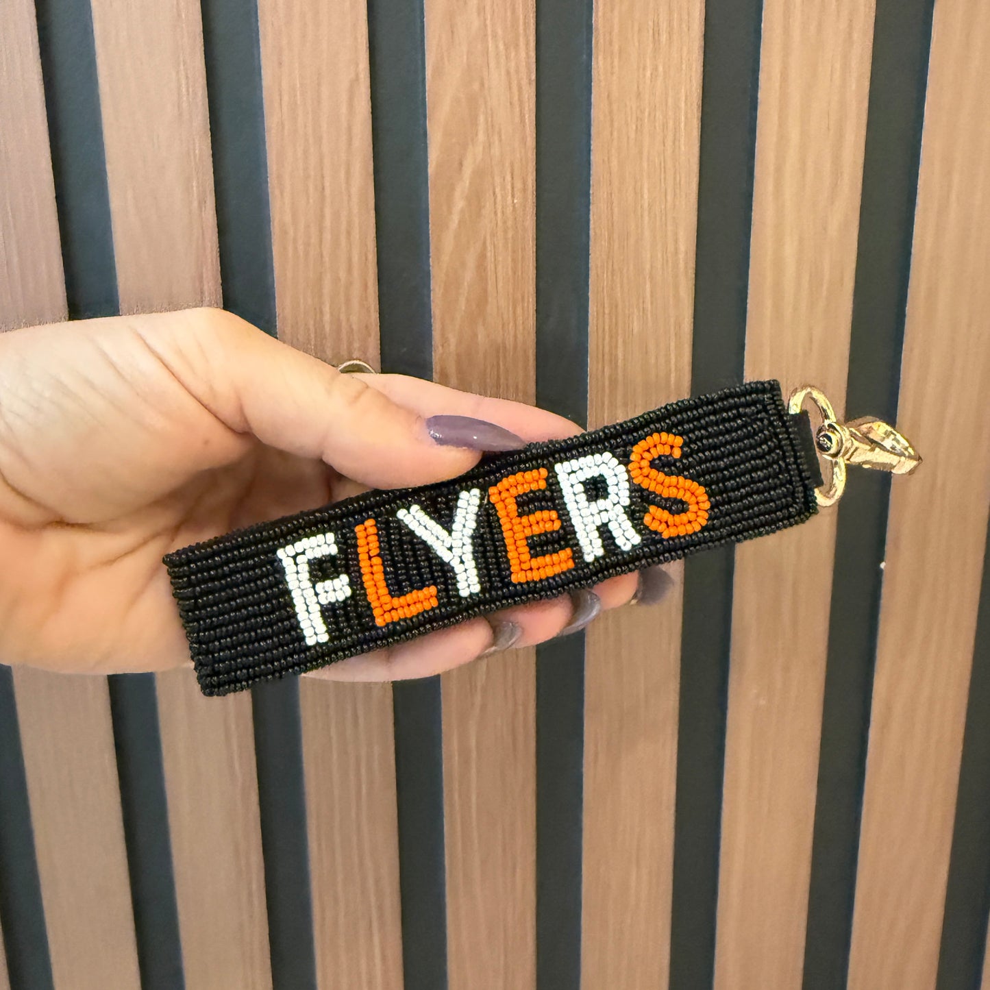 Flyers Beaded Keychain
