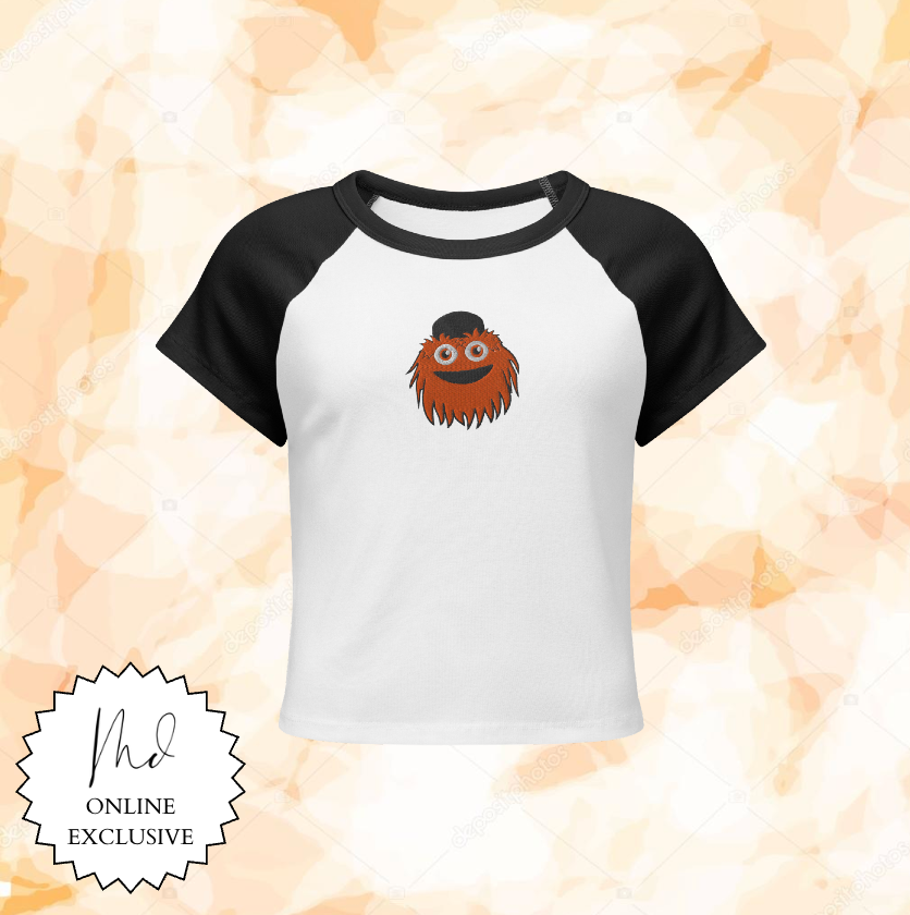 Embroidered Gritty Women's Baby Tee
