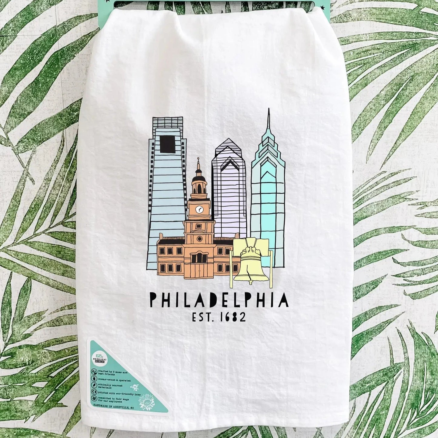 Philadelphia Skyline Tea Towel