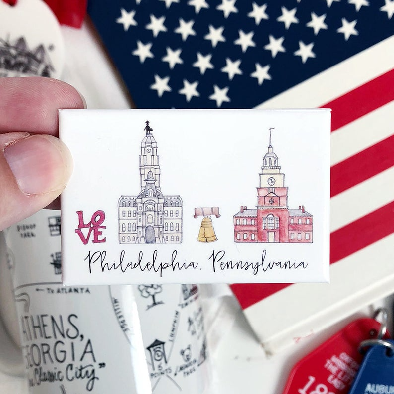 Philadelphia, Pennsylvania Skyline Magnet