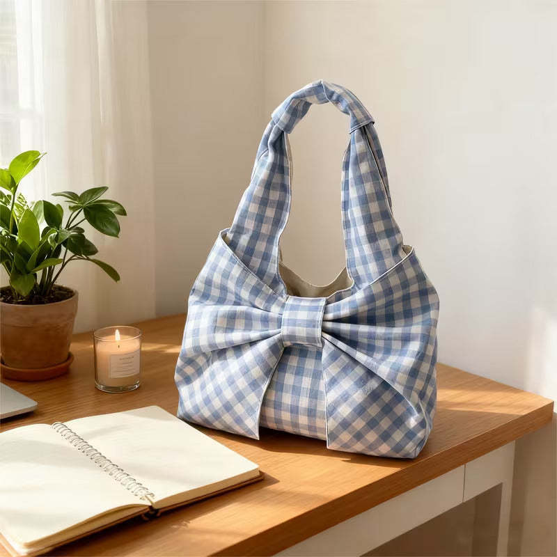 Red & Blue Gingham Purses