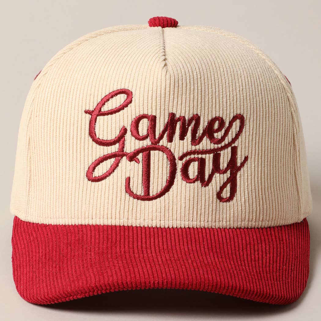 Game Day Corduroy Trucker Baseball Cap