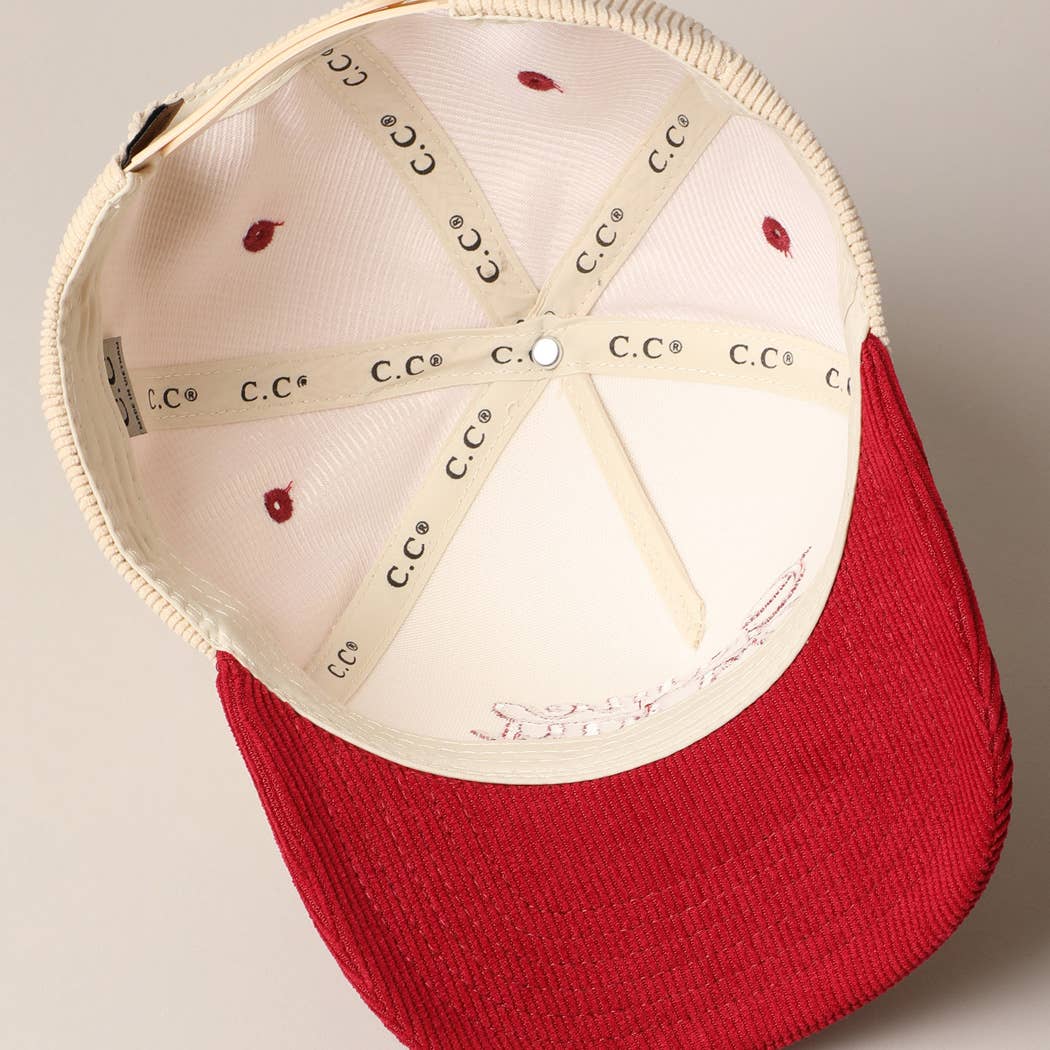 Game Day Corduroy Trucker Baseball Cap