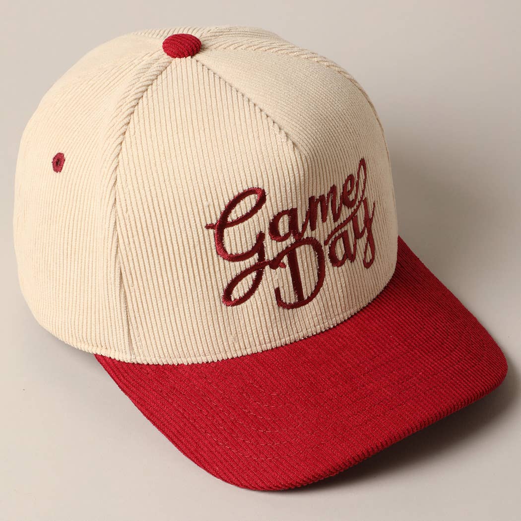 Game Day Corduroy Trucker Baseball Cap