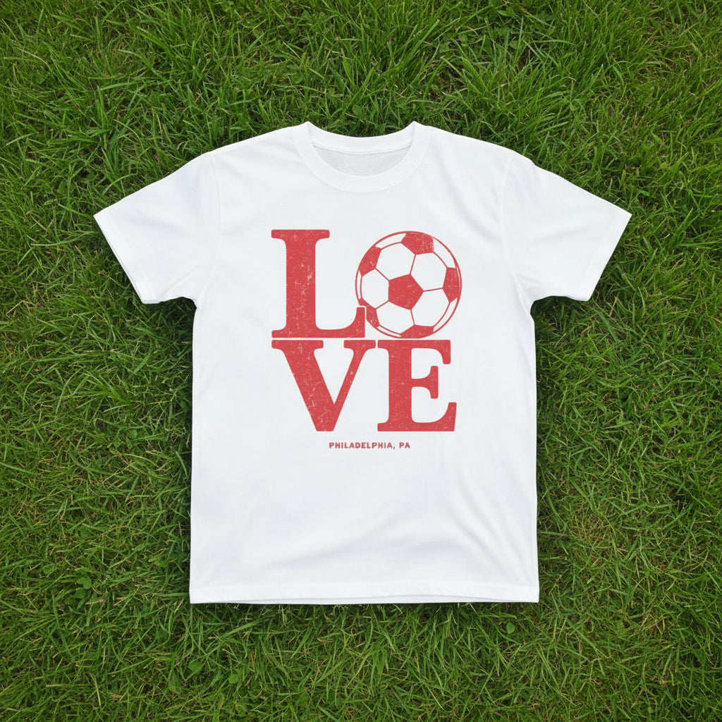 LOVE Soccer Kids Tee – Philadelphia Soccer Shirt