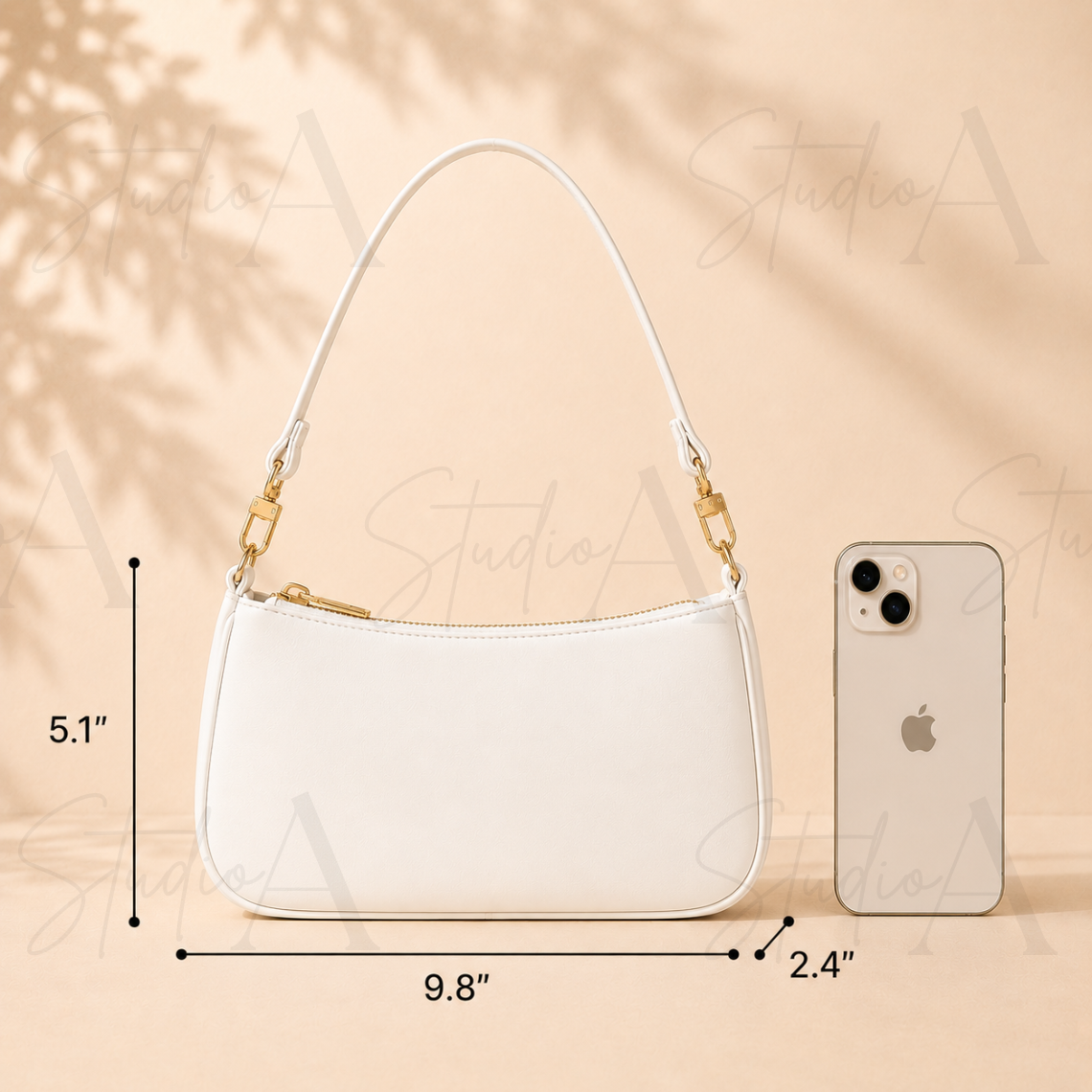 Ring the Bell Hand Painted Leather Purse