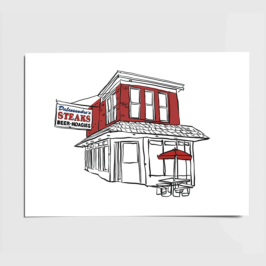 Dalessandro's Steaks & Hoagies Art Print