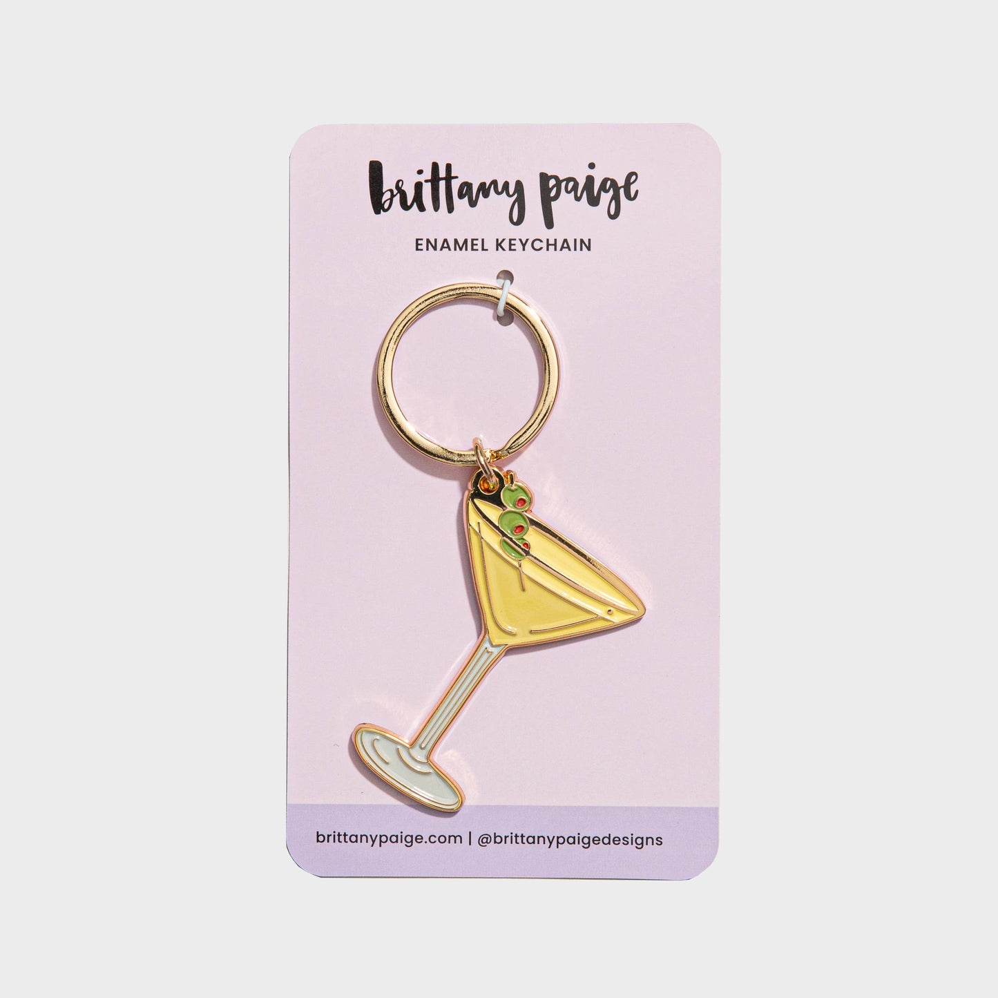 Dirty Martini Enamel Keychain/Bag Charm
