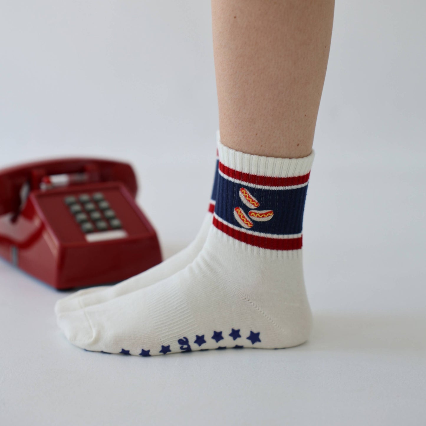 Hot Dog Grip Socks