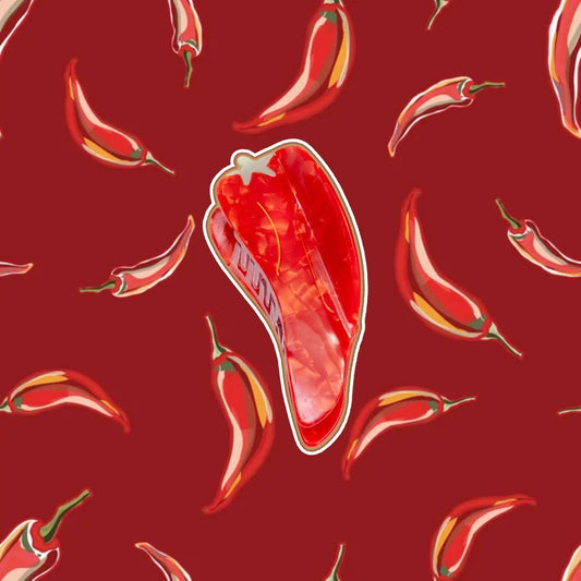 Chili Pepper Hair Claw Clip