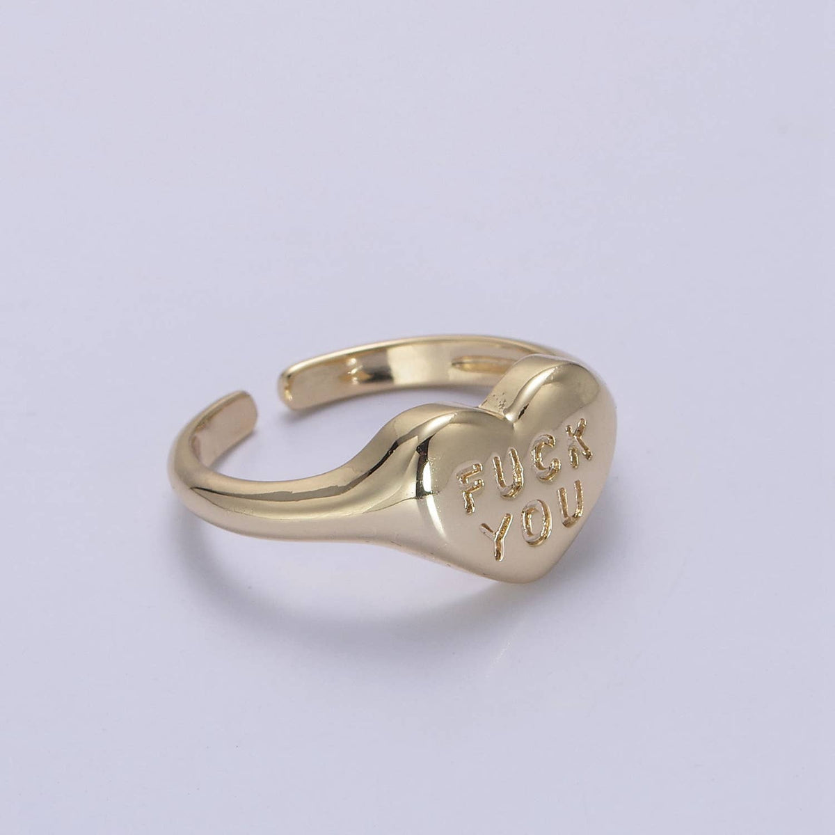 "Fuck You" Heart Ring