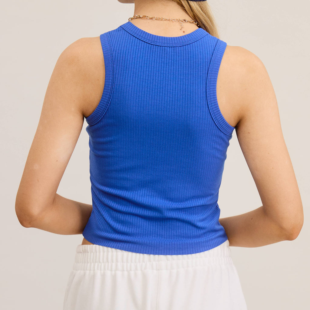 Basketball Martini Ribbed Tank