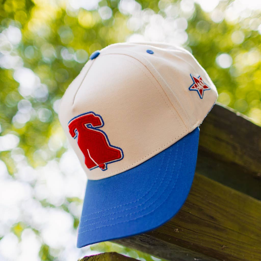 Curved Philly Modern Blue Snapback Hat