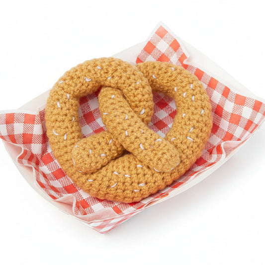 Knit Pretzel Rattle