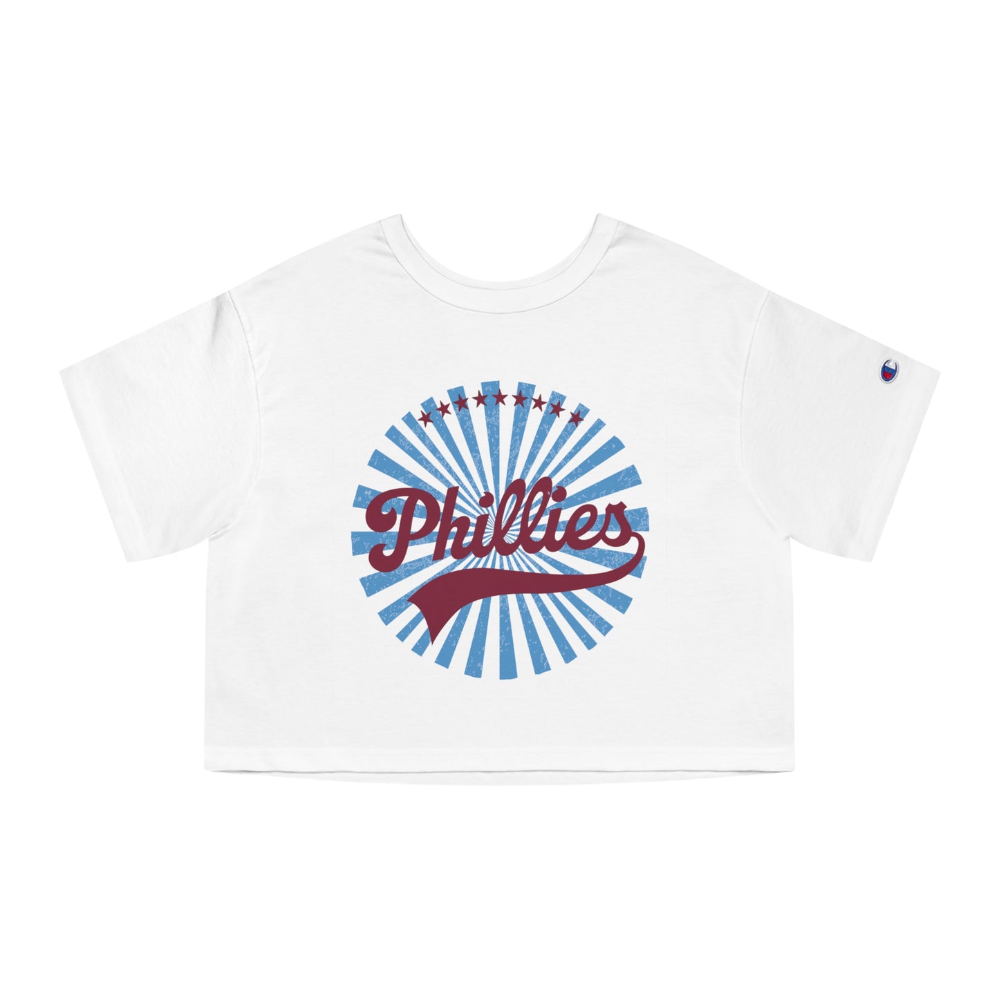 Phillies Burst Crop Tee