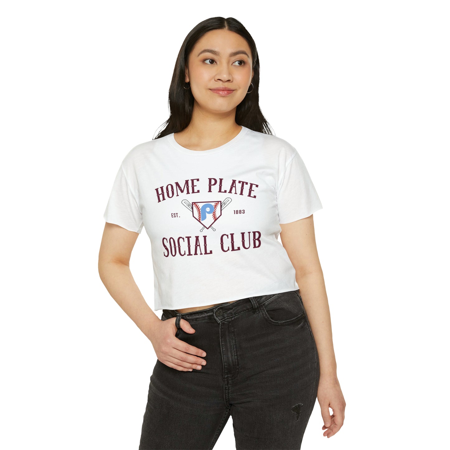 Home Plate Social Club Crop Top